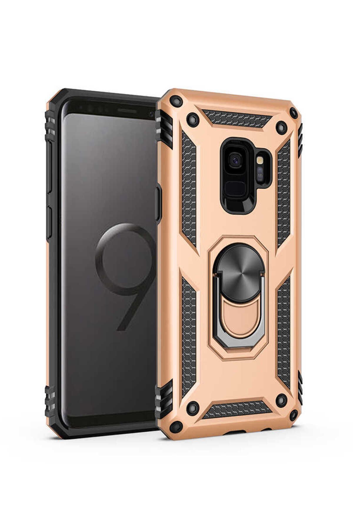 Galaxy S9 Kılıf BSAY Vega Kapak - Gri Gold