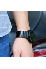 Gear S2 (20mm) Uyumlu KRD-16 Metal BSAY Kordon-Beyaz