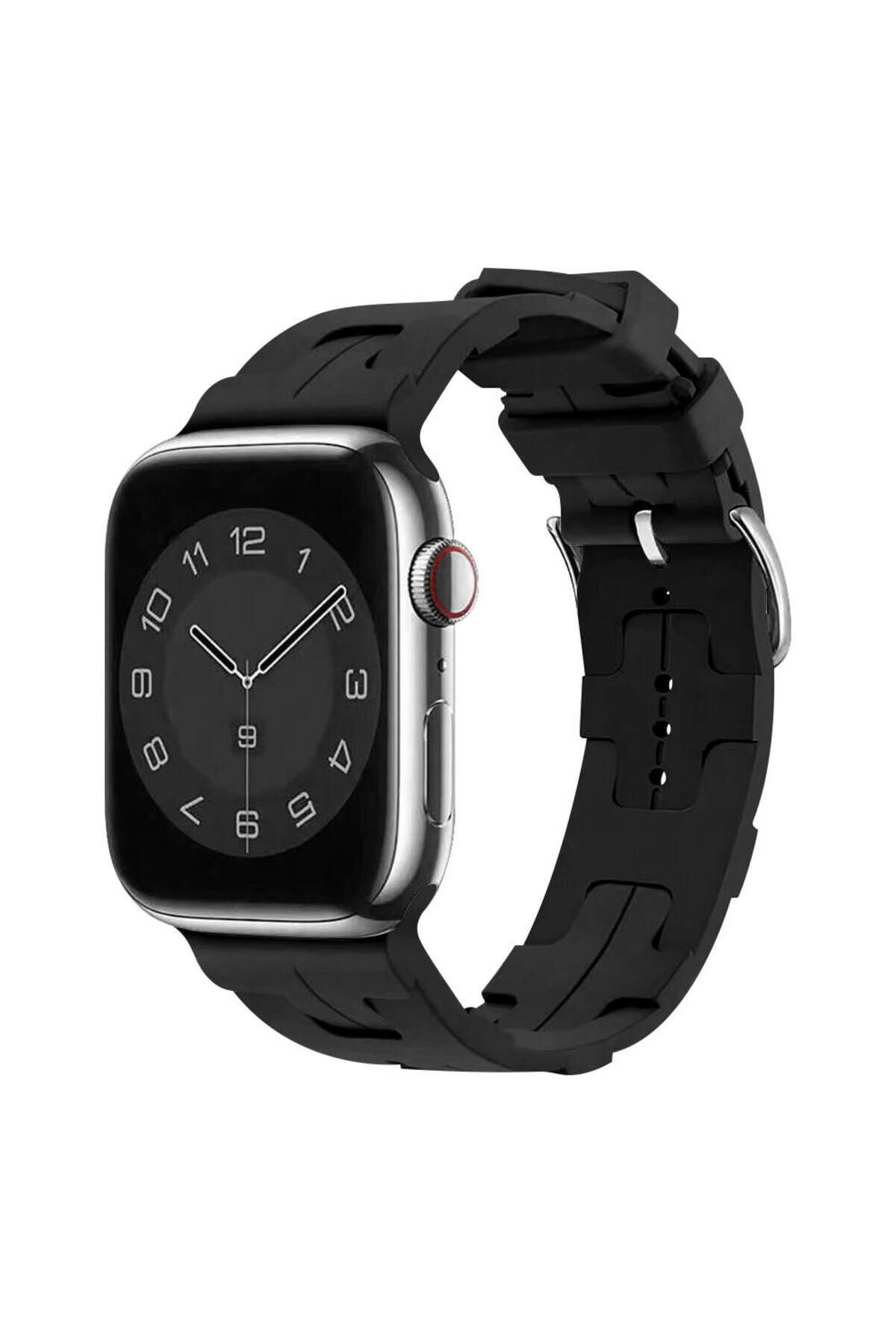 Watch 7 41mm KRD-92 Uyumlu BSAY Kordon-Pembe Siyah