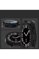 Galaxy Watch 6 Classic 43mm Sert PC Kasa ve Ekran Koruyucu SBT Watch Gard 29 - Beyaz Beyaz