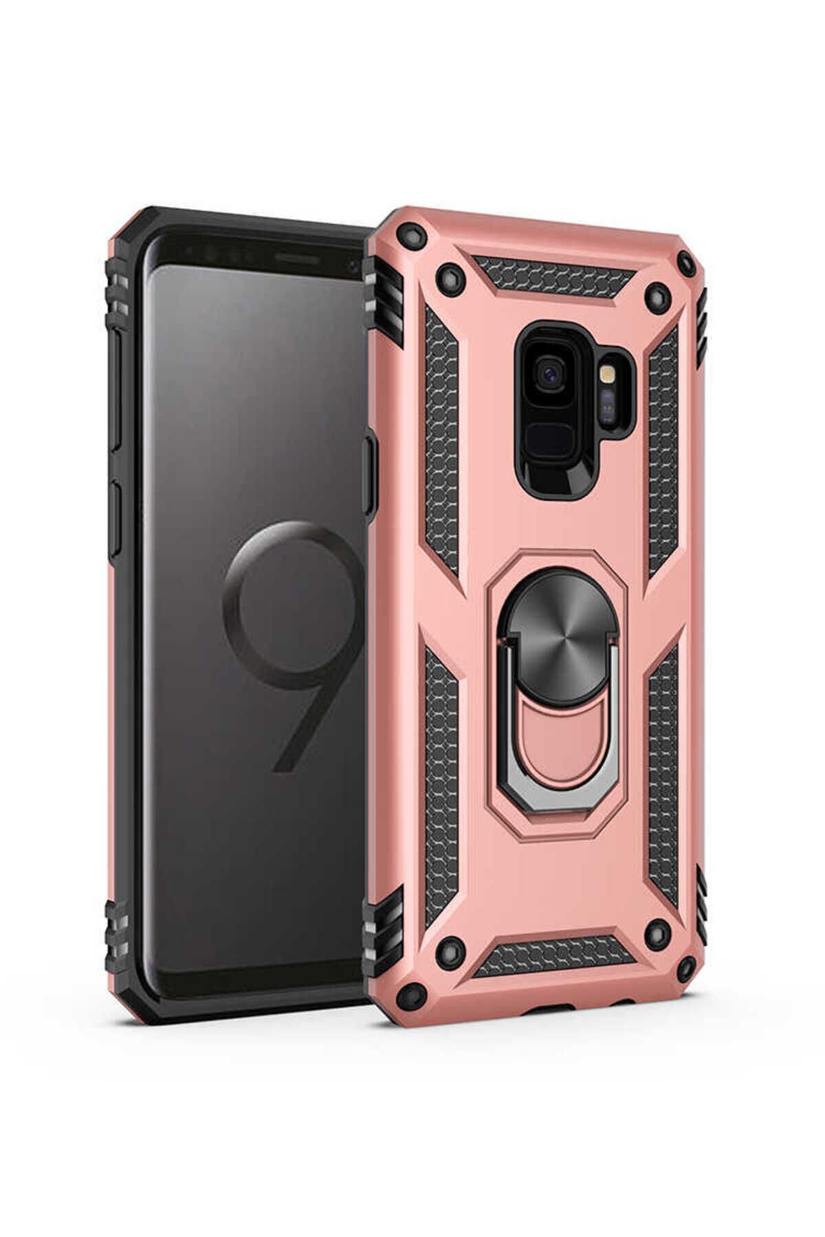 Galaxy S9 Kılıf BSAY Vega Kapak - Gri Rose Gold