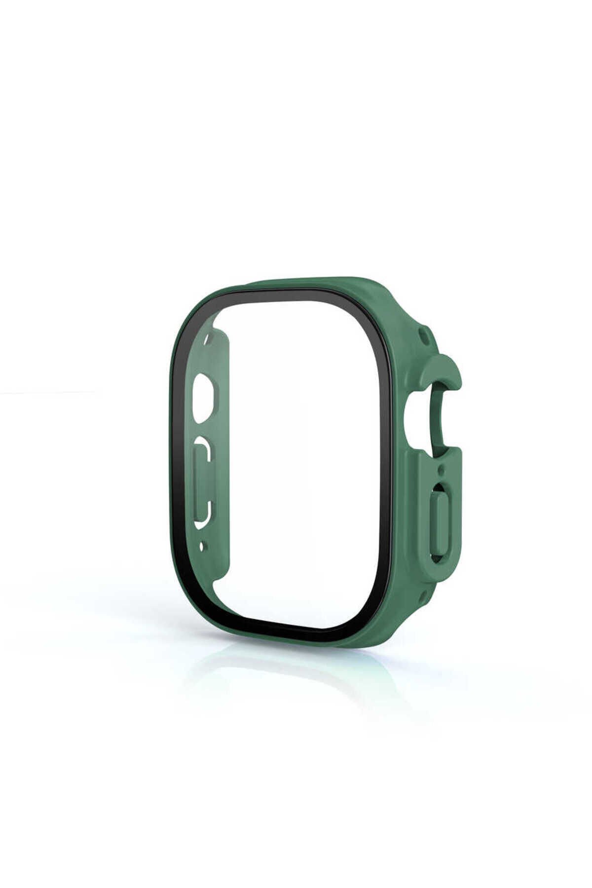 Watch Ultra 49mm Kasa ve Ekran Koruyucu BSAY Watch Gard 19 - Yeşil