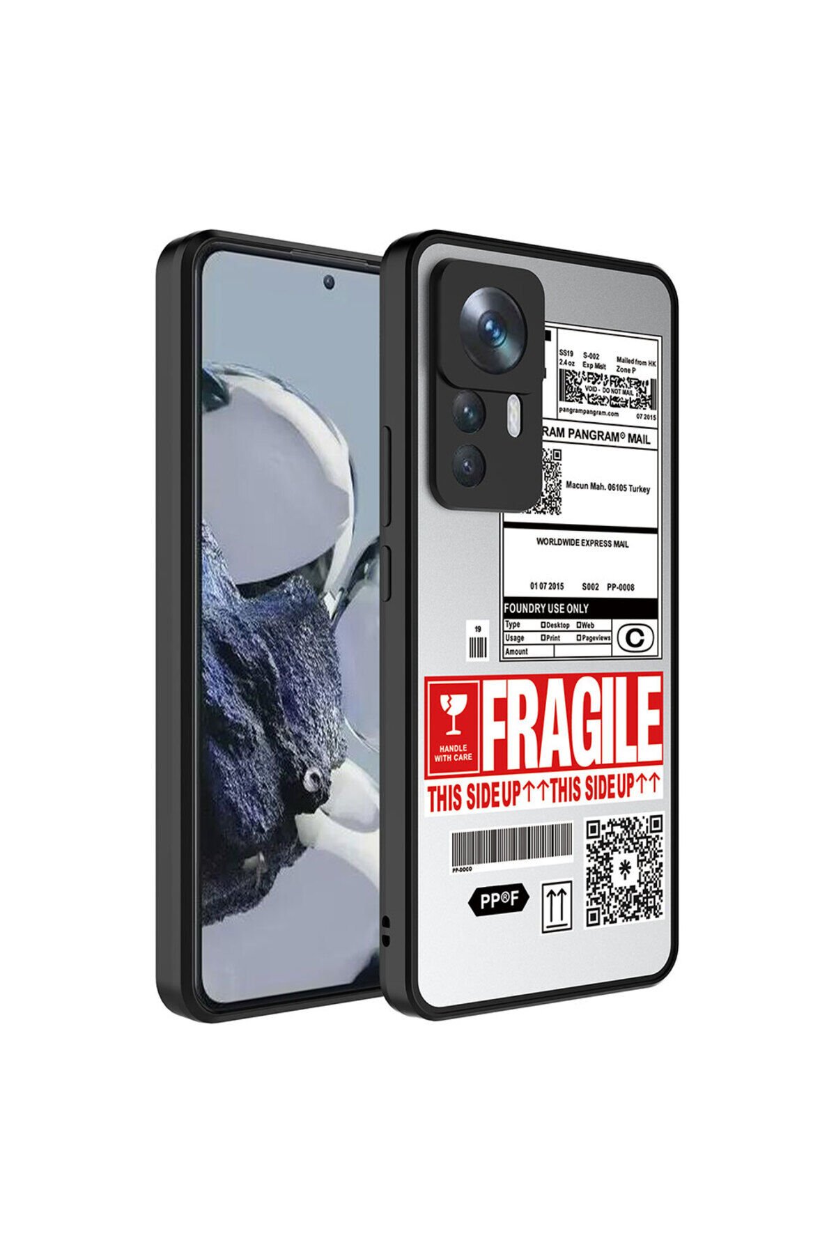 Mi 12T Kılıf Aynalı Desenli Kamera Korumalı Parlak BSAY Mirror Kapak - Kalp Seyahat