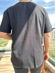 Büşra Ayhan Kadın Zincir Detaylı T-Shirt Siyah - L