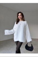 Yumuşak Dokulu Kazak Beyaz - STD