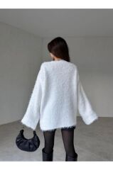 Yumuşak Dokulu Kazak Beyaz - STD