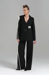Özel Tasarım Pantolon Ceket Takım Siyah - M