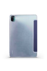 Mi Pad 5 BSAY Smart Cover Standlı 1-1 Kılıf - Mavi Pembe