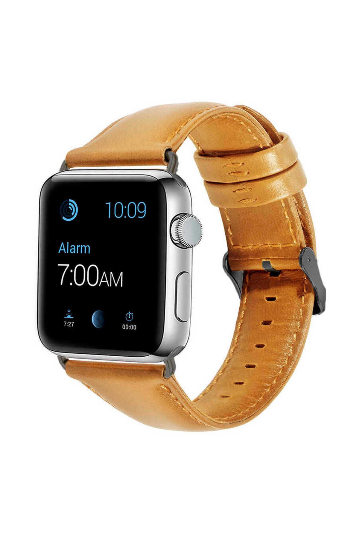 Watch 38mm Uyumlu Luxury Leather Deri BSAY Kordon-NO3