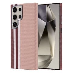 Galaxy S24 Ultra Kılıf M-safe Şarj Özellikli Karbon Fiber Görünümlü Zore Nekst Kılıf