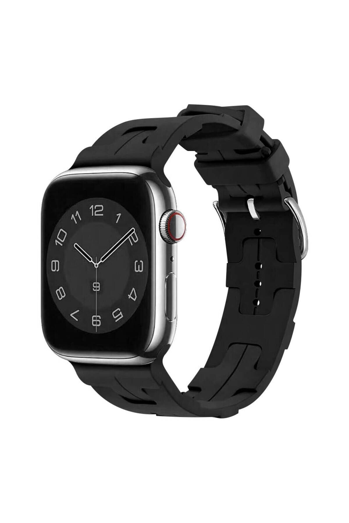 Watch 44mm KRD-92 Uyumlu BSAY Kordon-Mor Siyah