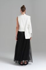 Özel Tasarım Beyaz Ceket