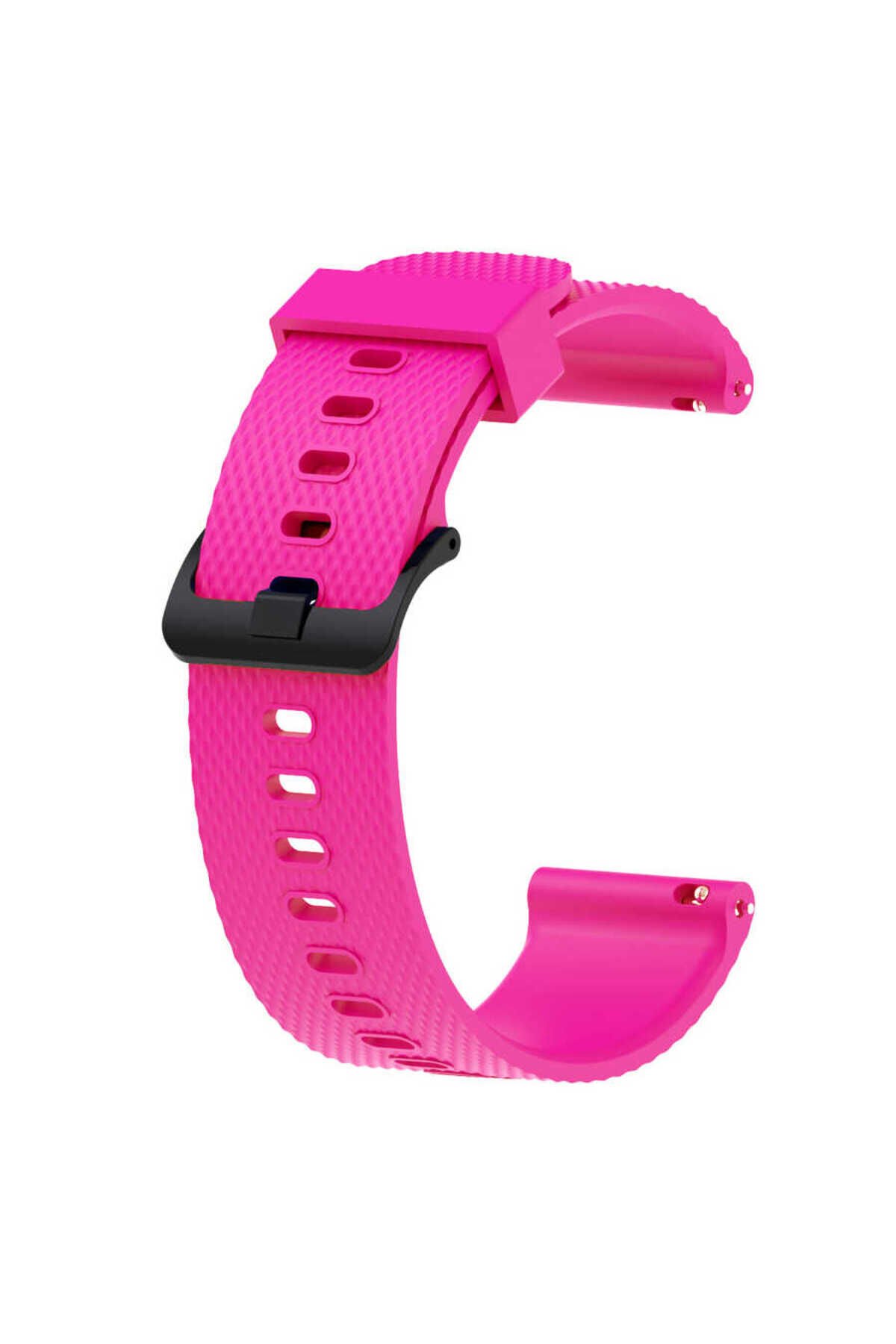 Gear S2 KRD-46 20mm Uyumlu BSAY Kordon-Siyah Gri