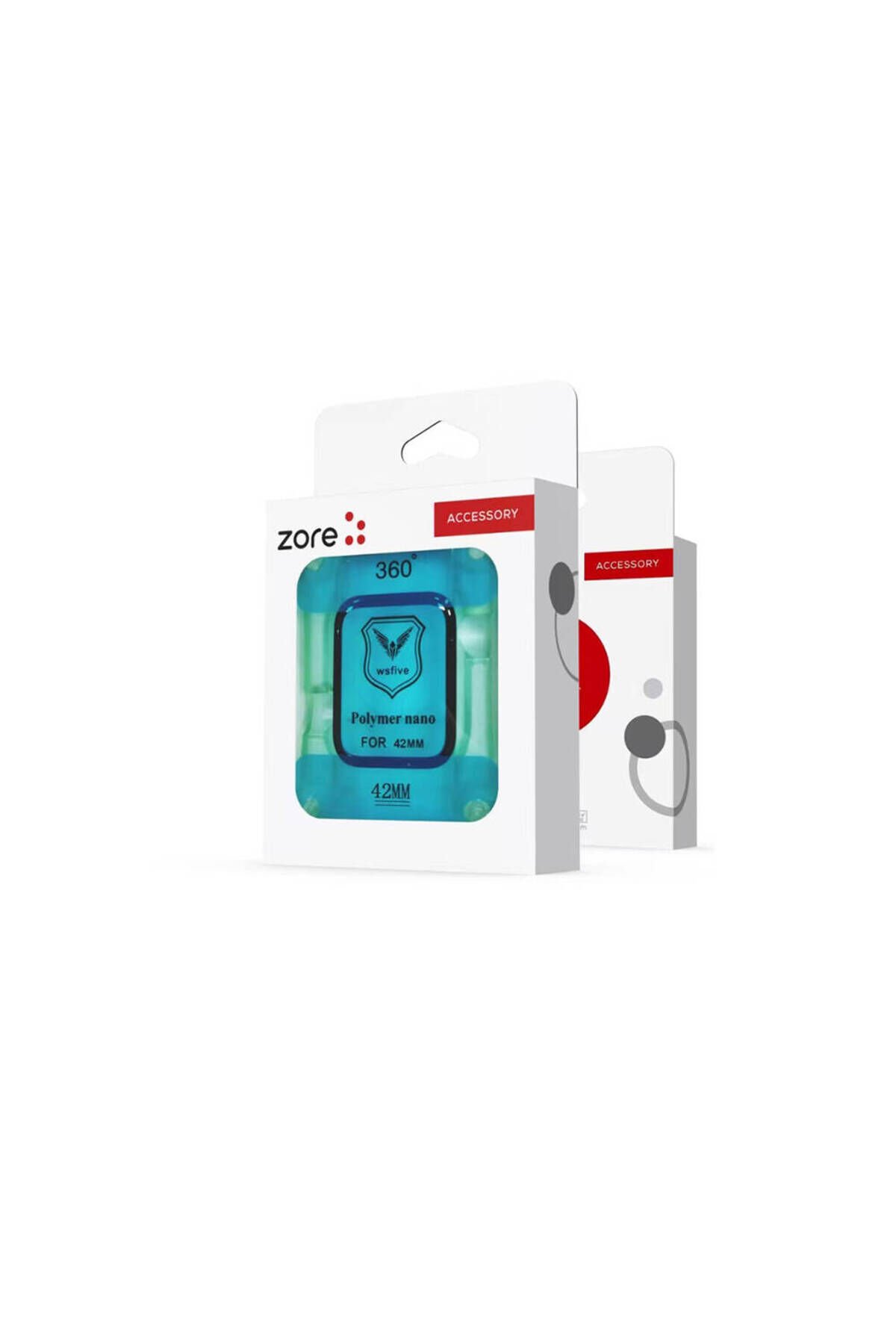 Watch 42mm BSAY Polymer Nano Ekran Koruyucu + Kolay Uygulama Aparatlı - Siyah Siyah