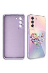Galaxy S21 FE Uyumlu Kamera Korumalı Desenli Sert Silikon JoieCreatif Epoksi Kılıf-NO1 No1