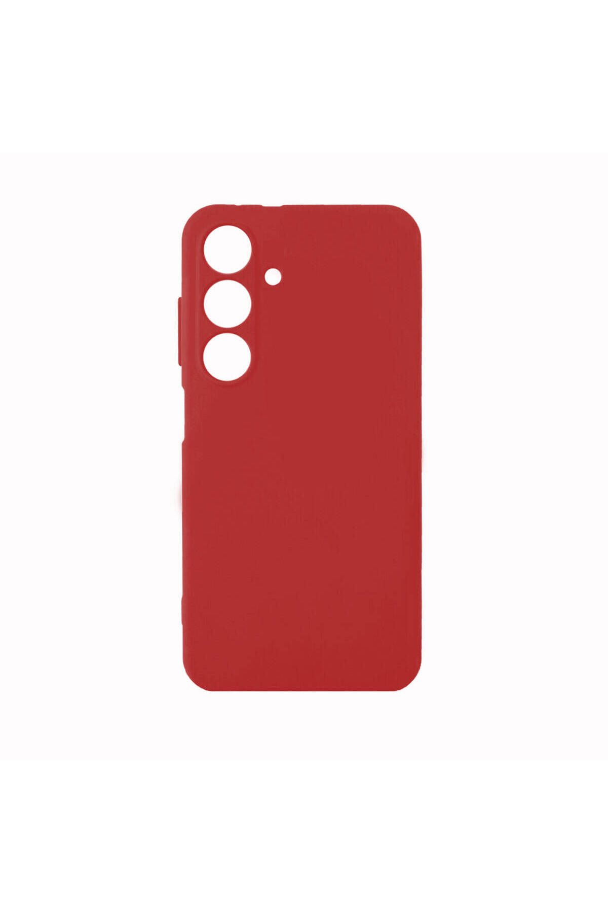 Galaxy S24 Uyumlu BSAY Biye Silikon-Mor Kırmızı
