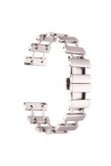 Huawei GT2 46mm Uyumlu BSAY- KRD-96 22mm Metal Kordon-Gümüş Gümüş