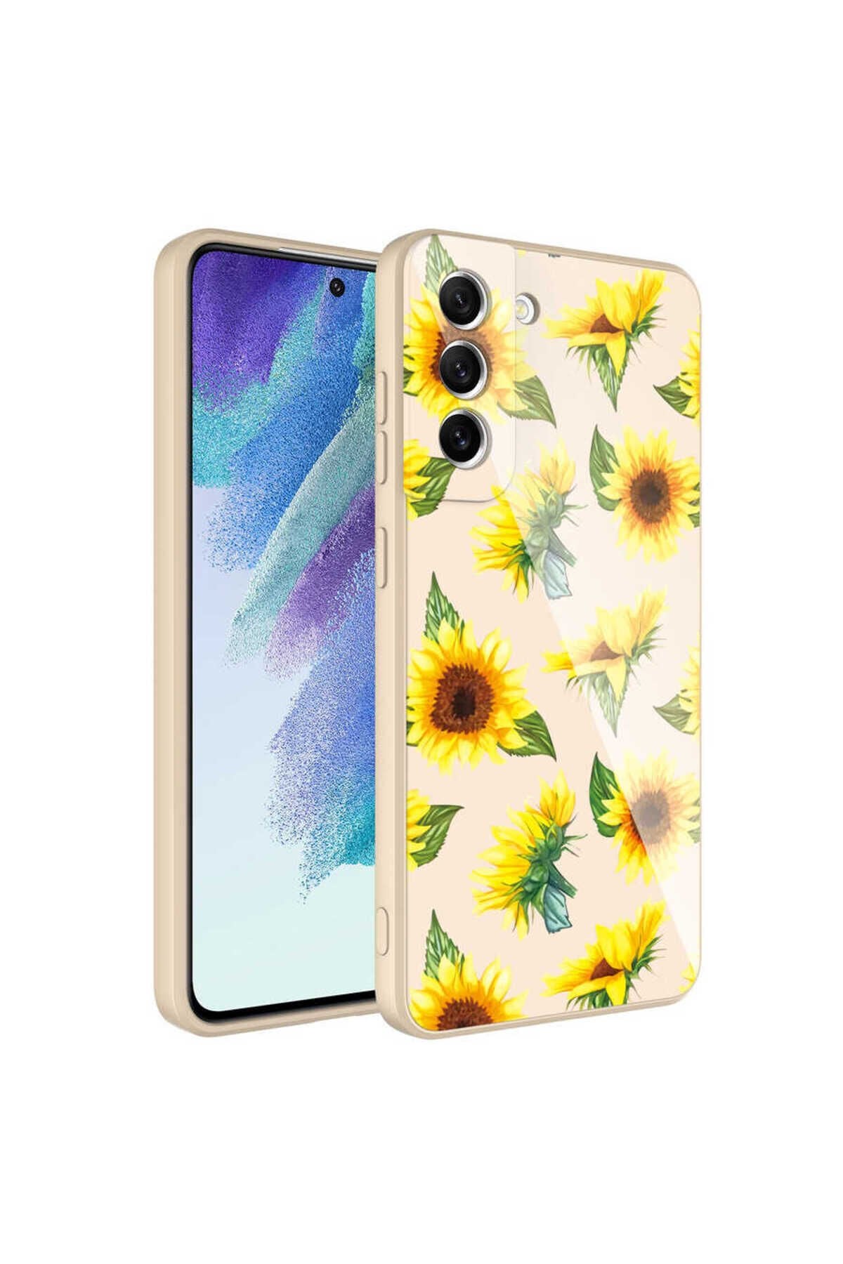 Galaxy S21 FE Uyumlu Kamera Korumalı Desenli Sert Silikon JoieCreatif Epoksi Kılıf-NO1 No2