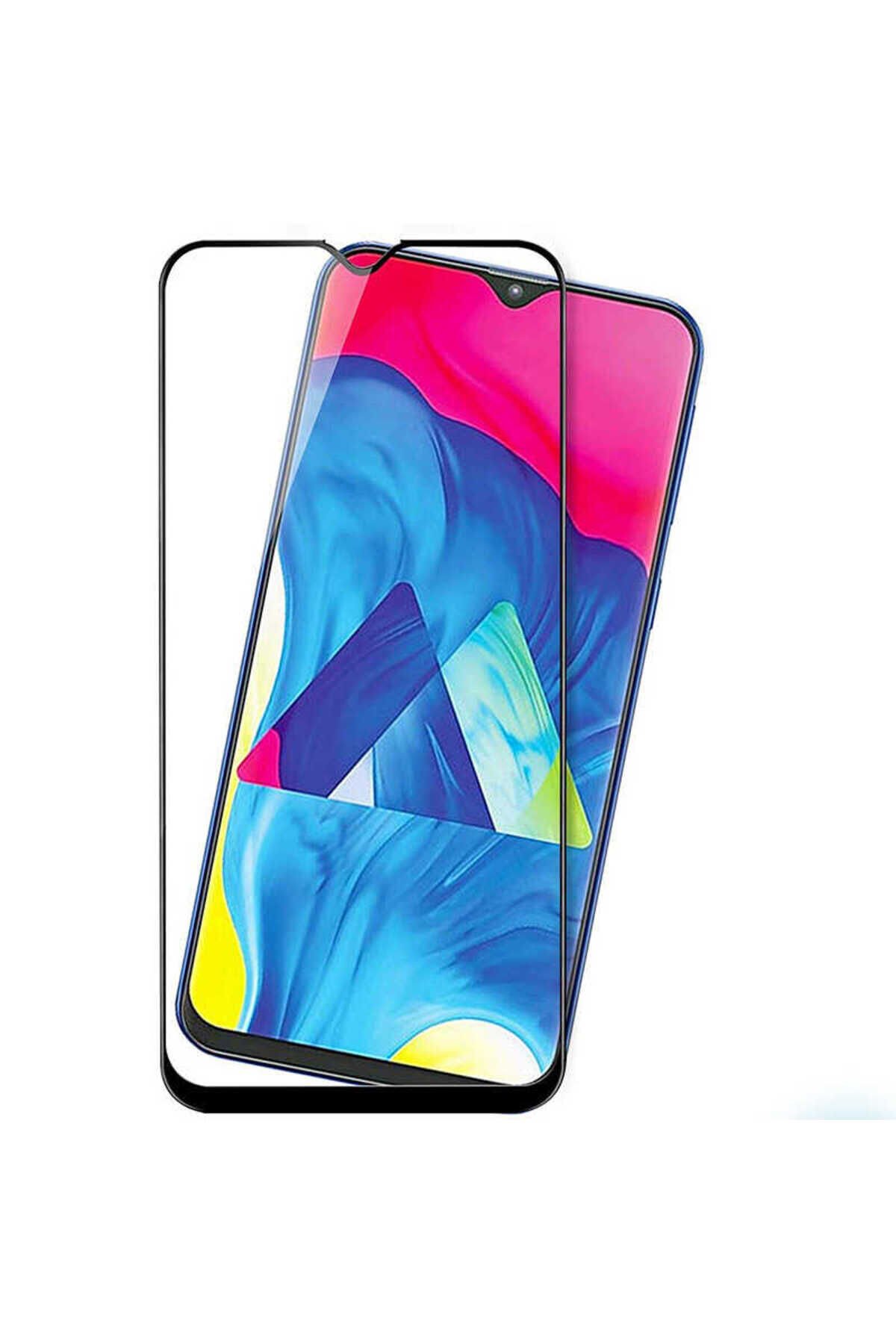 A5S Zore Kenarları Kırılmaya Dayanıklı Cam Ekran Koruyucu - Siyah