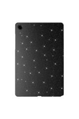 Galaxy Tab S9 FE Simli Parlak Görünümlü Uyumlu BSAY Tablet Koton Kılıf-Pembe Koyu Derin Mor