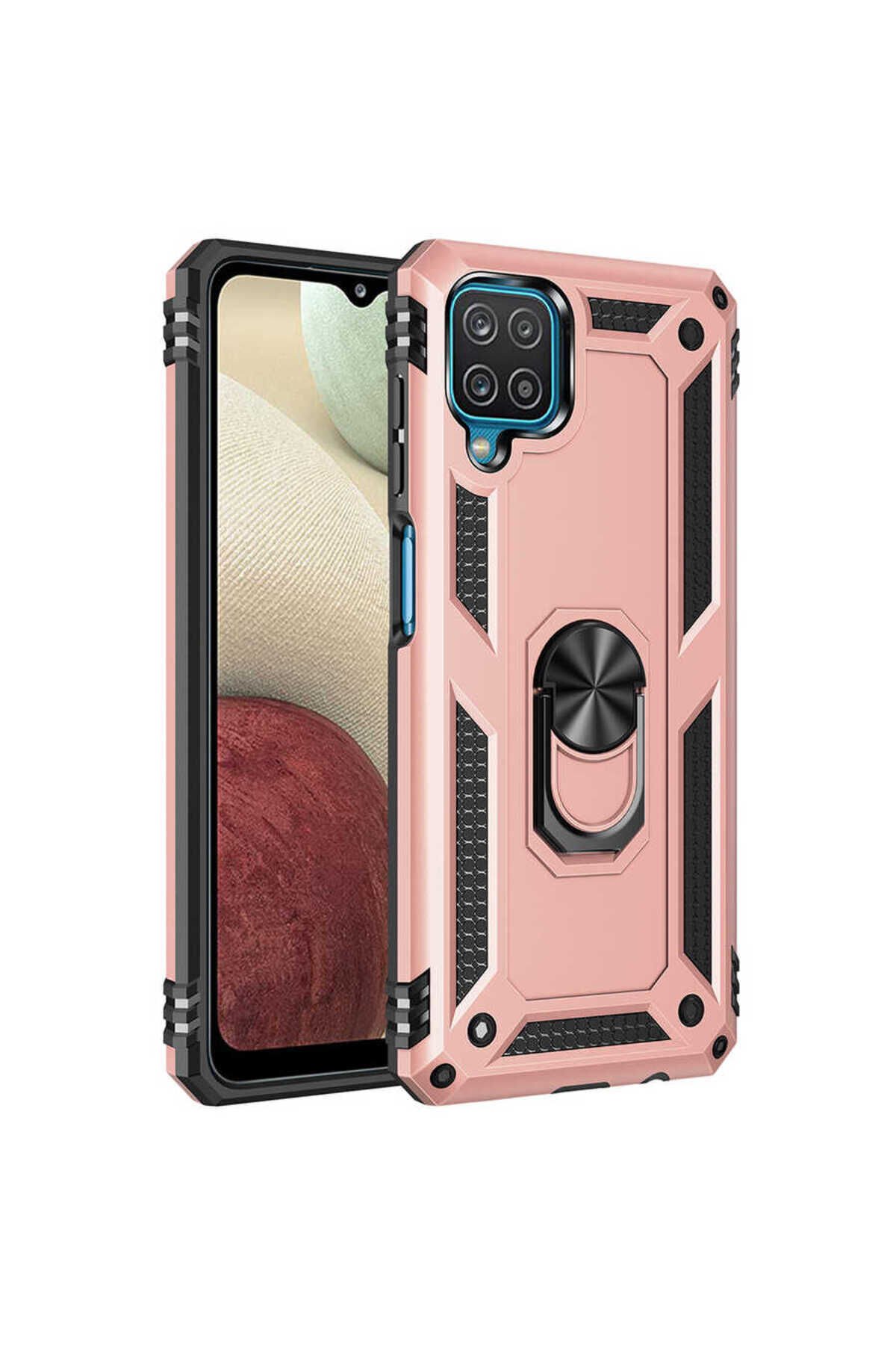 Galaxy A22 4G Kılıf ZPRB Vega Kapak - Rose Gold