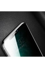 iPhone 11 Pro Max Zore Anti-Dust Privacy Temperli Ekran Koruyucu - Siyah