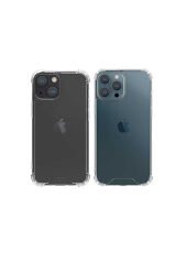 iPhone 13 Pro Uyumlu BSAY Kamera Korumalı Nitro Anti Shock Silikon-Renksiz