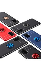 Galaxy A03s Kılıf BSAY Ravel Silikon Kapak - Siyah-Kırmızı Siyah-Mavi