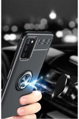 Galaxy A03s Kılıf BSAY Ravel Silikon Kapak - Siyah-Kırmızı Siyah-Mavi