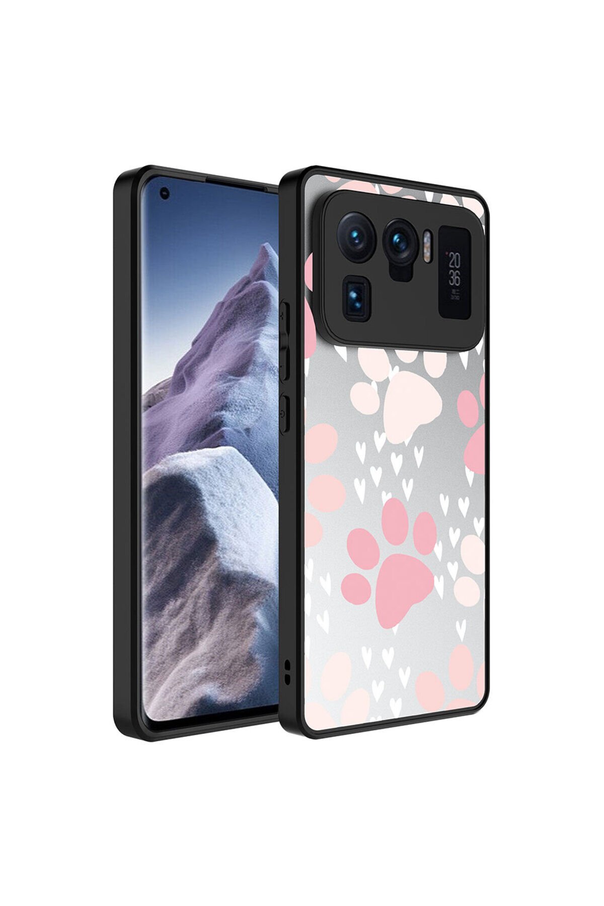Mi 11 Ultra Kılıf Aynalı Desenli Kamera Korumalı Parlak BSAY Mirror Kapak - Pati Pati
