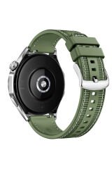 Huawei GT2 46mm Uyumlu BSAY- KRD-102 22mm Silikon Kordon-Siyah Turuncu