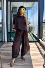 Tsihrt Pantolon Takım Bordo - S