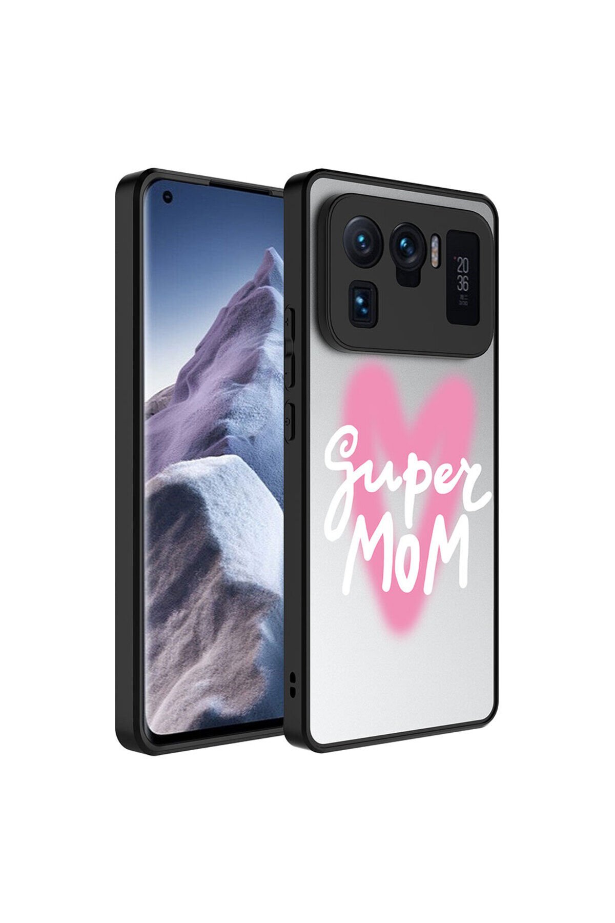 Mi 11 Ultra Kılıf Aynalı Desenli Kamera Korumalı Parlak BSAY Mirror Kapak - Pati Süper Anne