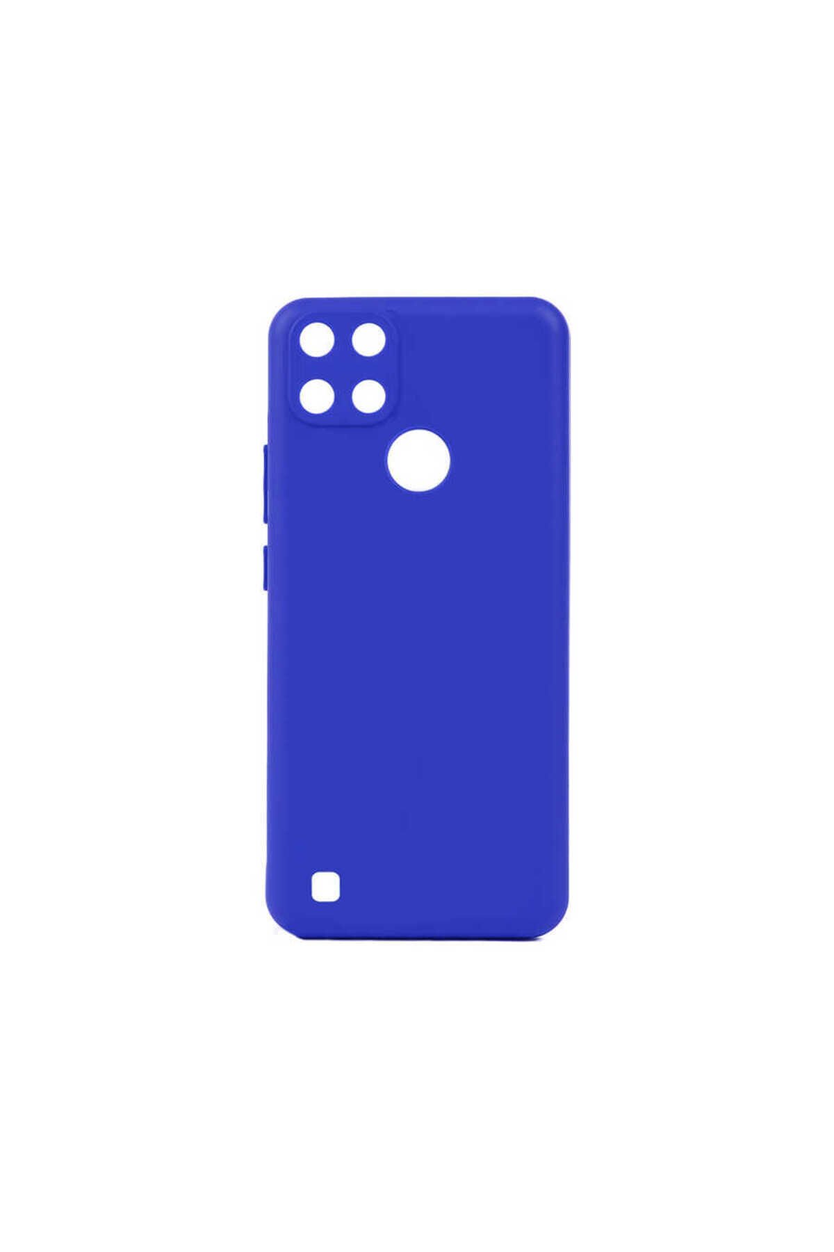 Realme C21Y Kılıf BSAY Biye Silikon - Mor Siyah