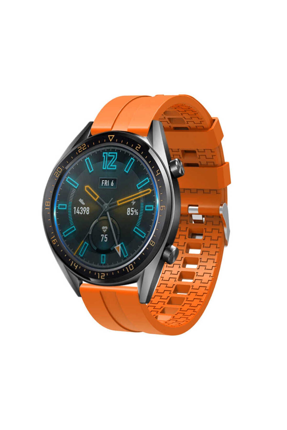 Huawei GT2 46mm KRD-23 Uyumlu BSAY Kordon-Turuncu