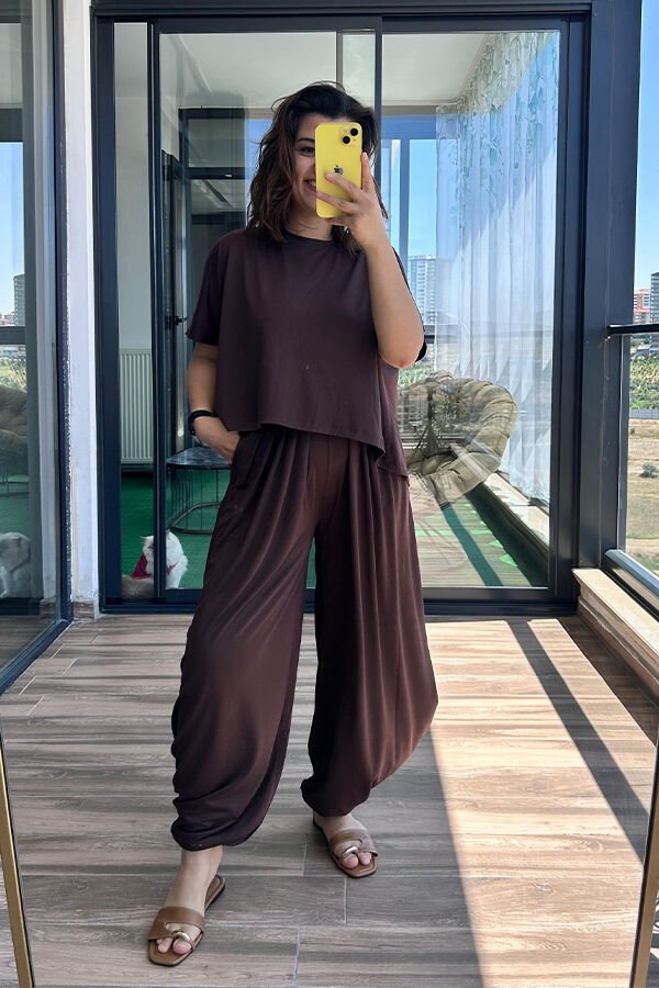 Tsihrt Pantolon Takım Bordo - L