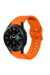 Galaxy Watch 4 44mm KRD-50 Uyumlu BSAY Kordon-Sarı Turuncu