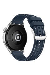 Huawei Honor Magic 2 46mm Uyumlu BSAY- KRD-102 22mm Silikon Kordon-Siyah Mavi