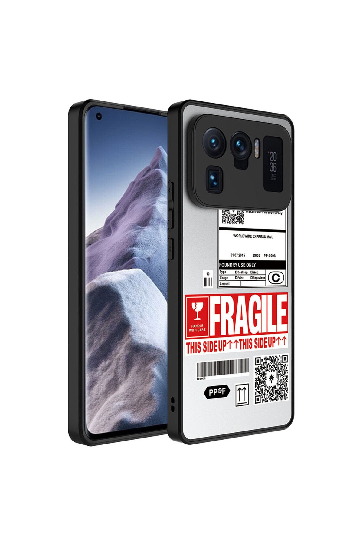 Mi 11 Ultra Kılıf Aynalı Desenli Kamera Korumalı Parlak BSAY Mirror Kapak - Pati Fragile
