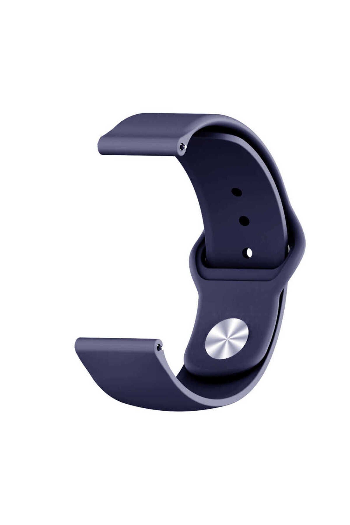 Galaxy Watch Active 2 40mm KRD-11 20mm Uyumlu BSAY Kordon-Lacivert