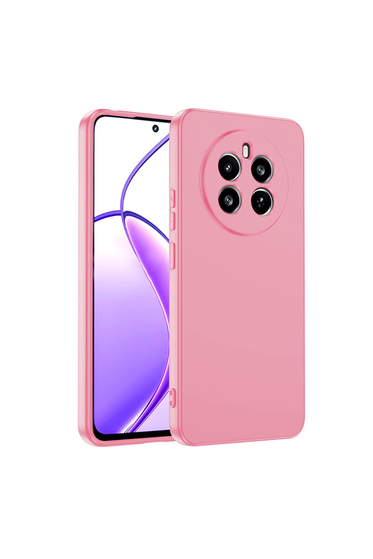 Realme 12 4G Kılıf Mara Lansman Kapak - Pembe Pembe