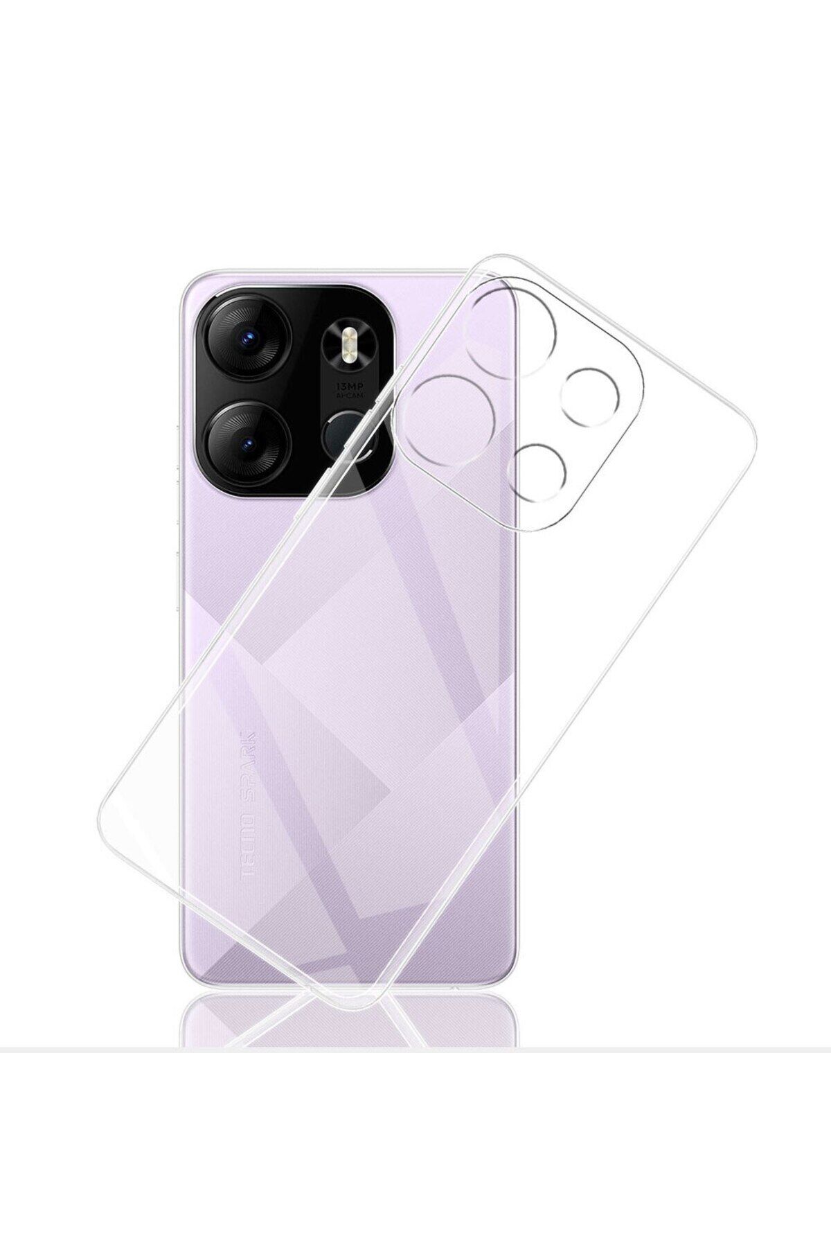 Tecno Spark Go 2023 Kılıf ZPRB Süper Silikon Kapak - Renksiz