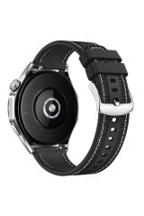 Gear S3 Uyumlu BSAY- KRD-102 22mm Silikon Kordon-Siyah Siyah
