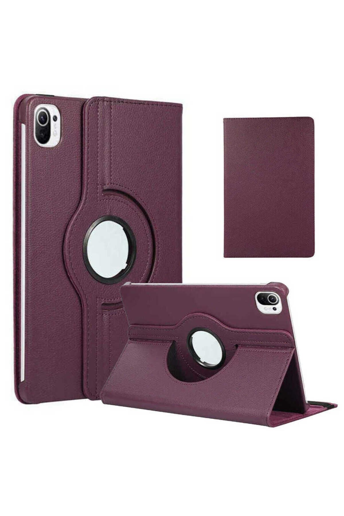 Mi Pad 5 BSAY Dönebilen Standlı Kılıf - Pembe Koyu Mor