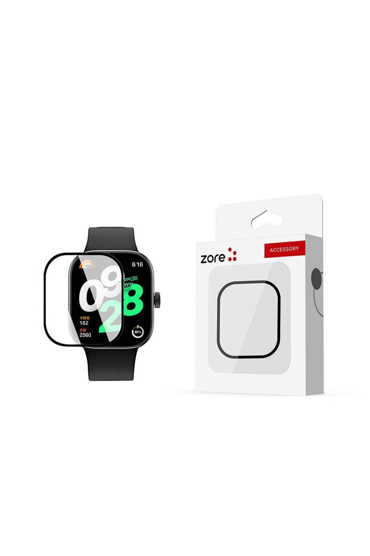 Redmi Watch 4 BSAY PMMA Pet Saat Ekran Koruyucu - Siyah Siyah