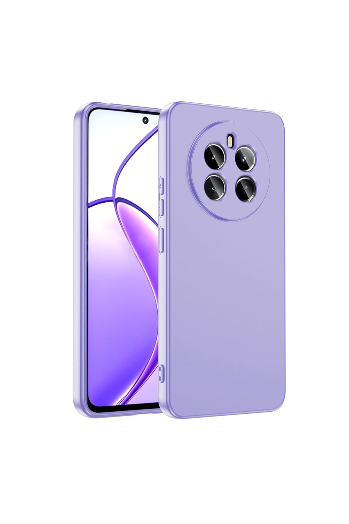 Realme 12 Plus Kılıf BSAY Mara Lansman Kapak - Siyah Lila