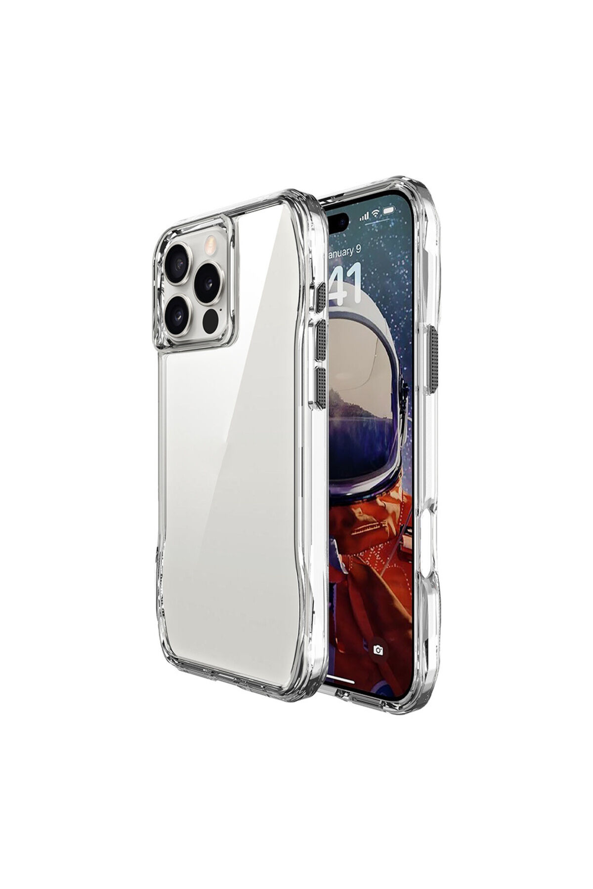 iPhone 16 Pro Kılıf AiHTTgli Şeffaf Zore İncek Kapak-Şeffaf Şeffaf