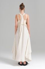 Özel Tasarım Salopet Krem - M