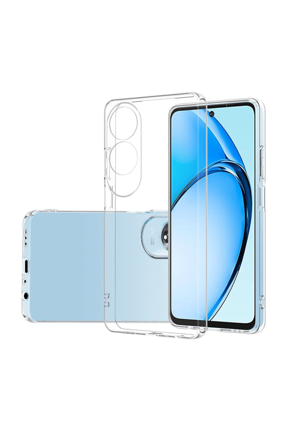 Oppo A60 Uyumlu SBT Süper Silikon Kapak-Şeffaf Şeffaf