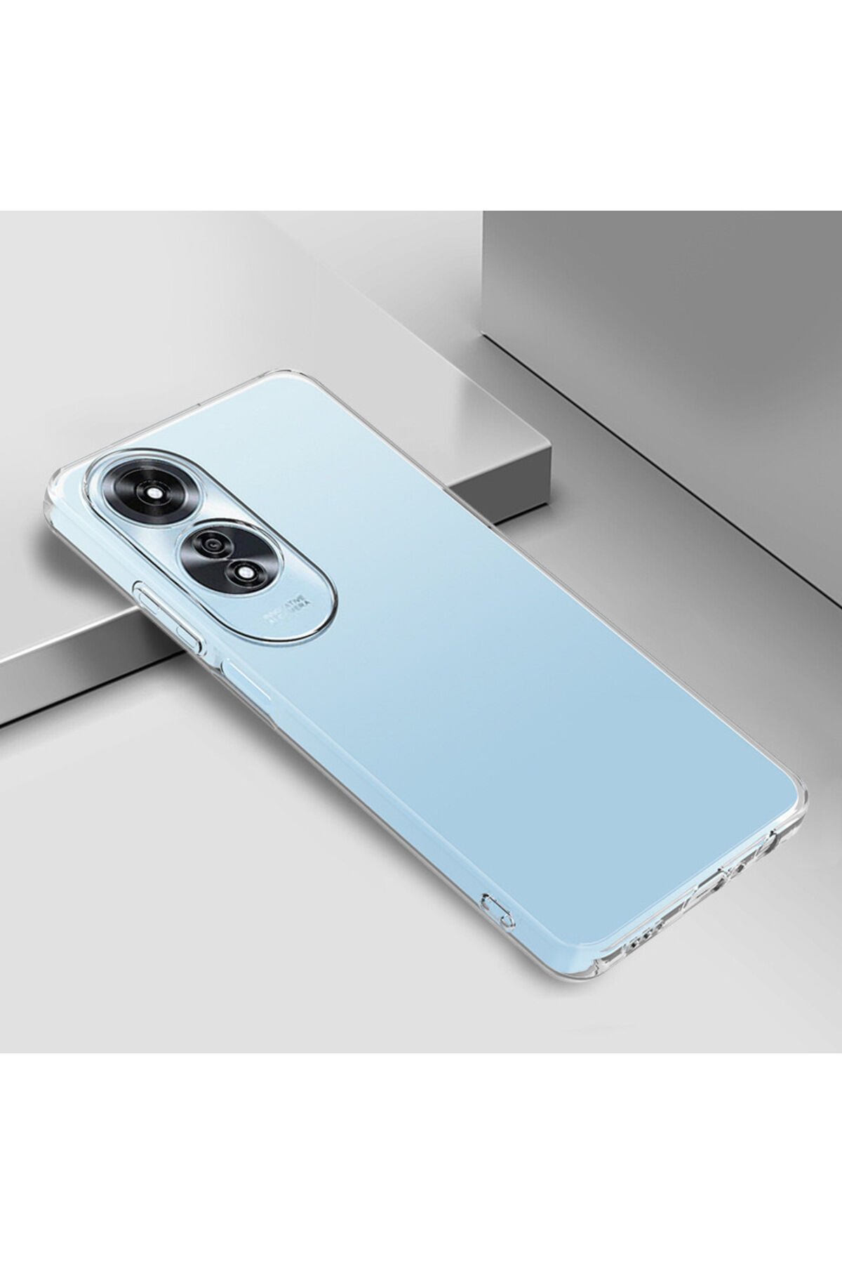 Oppo A60 Uyumlu SBT Süper Silikon Kapak-Şeffaf Şeffaf